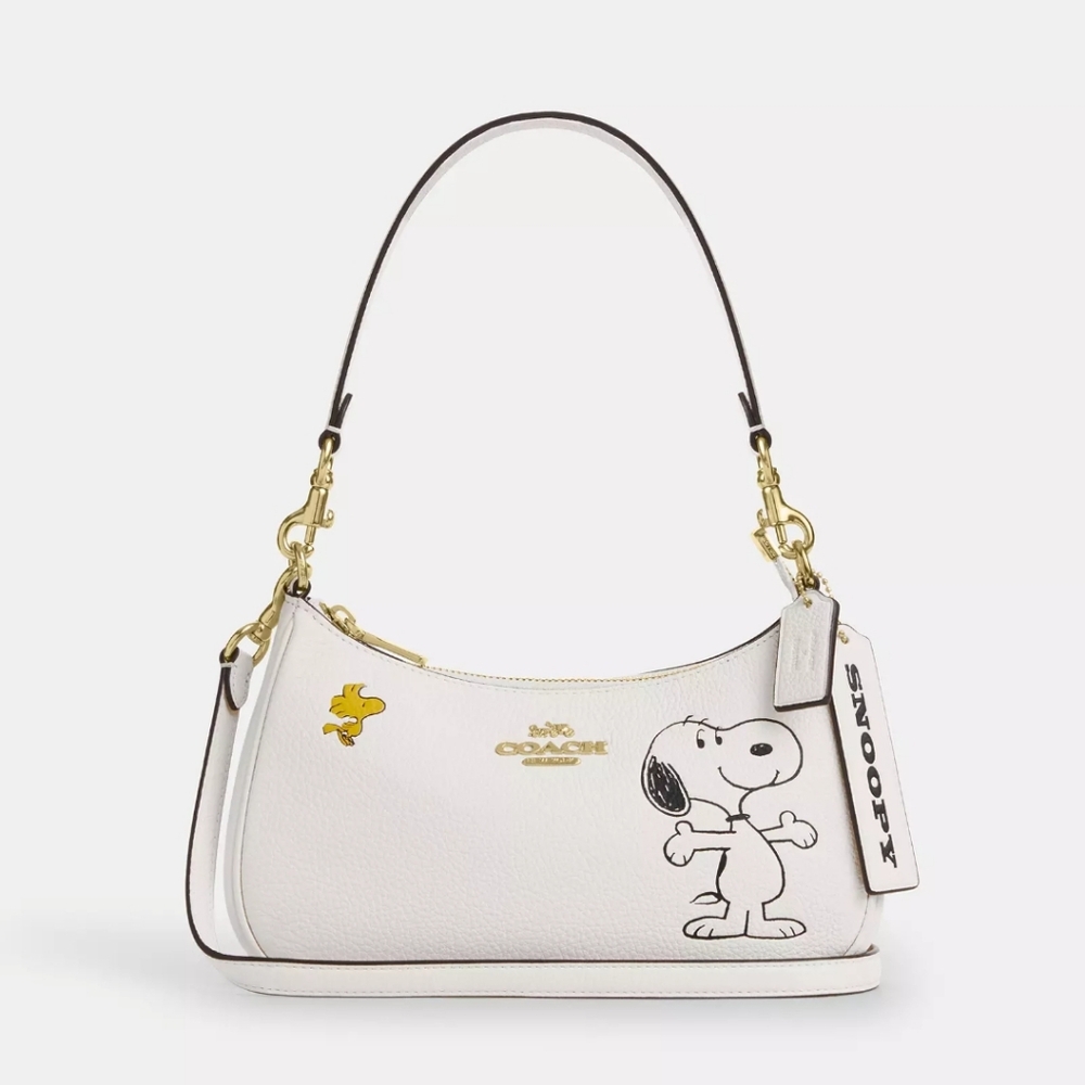 Coach X Peanuts Teri Shoulder Bag With Snoopy